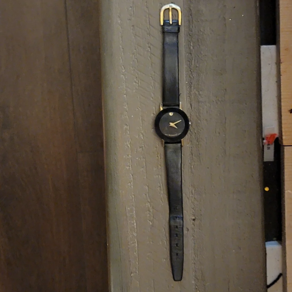 Movado Black and Gold Wearable Watch - Picture 2 of 10
